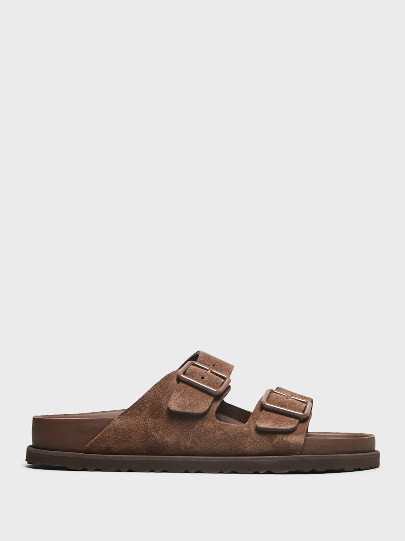 1774 Birkenstock - Arizona Cazador Leather Sandals in Brown