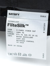 Satisfy - FliteSilk 5 Panel Pinch Cap in Black