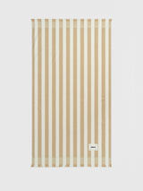 Tekla - Beach Towel in Almond Stripes