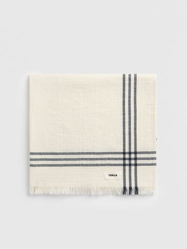 Tekla - Beach Cotton Sheet in Leche
