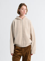 66 North - Vonarstræti Zipped Hoodie in Feather Grey