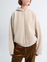 66 North - Vonarstræti Zipped Hoodie in Feather Grey