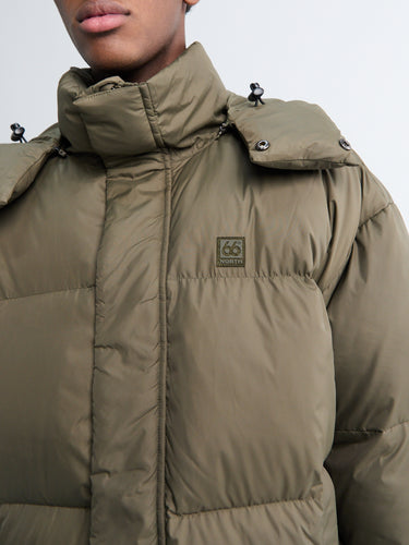 66 North - Dyngja Down Coat in Tarmac - Exclusive Colourway