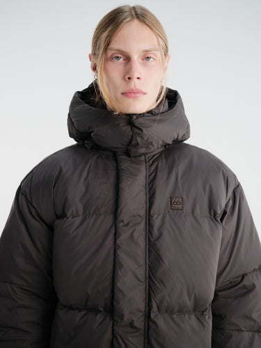 66 North - Dyngja Down Coat in Licorice