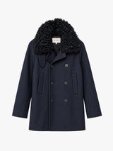 AF Agger - Hainsworth Wool Pea Coat in Navy