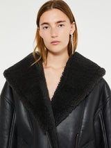 Acne Studios - Leather Shearling Jacket in Black