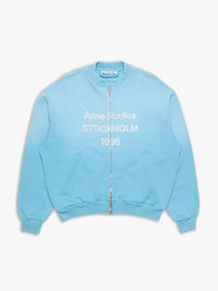 Acne Studios - Logo Zip Sweatshirt in Cornflower Blue