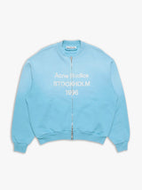 Acne Studios - Logo Zip Sweatshirt in Cornflower Blue