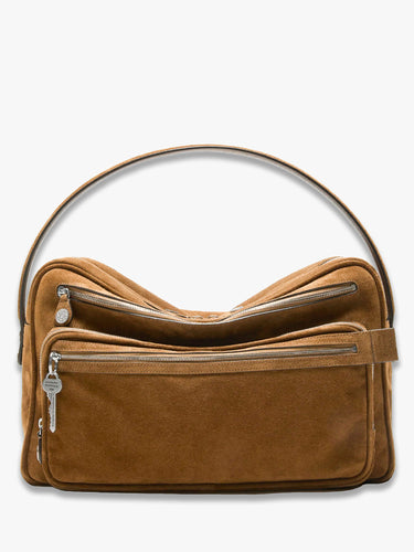 Acne Studios - Camero Camera Suede in Cognac Brown