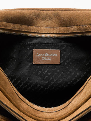 Acne Studios - Camero Camera Suede in Cognac Brown