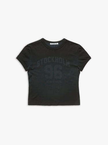 Acne Studios - Fitted Logo T-shirt in Faded Blue
