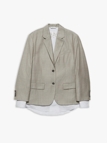 Acne Studios - Layered Suit Jacket in Warm Grey