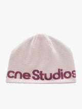 Acne Studios - Kort Sport Beanie in Pink and Purple