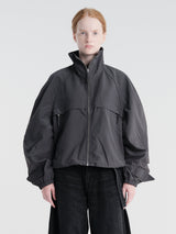 Acne Studios - Nylon Logo Jacket in Steel Grey