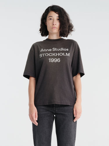 Acne Studios - Relaxed Fit Logo T-Shirt in Faded Black