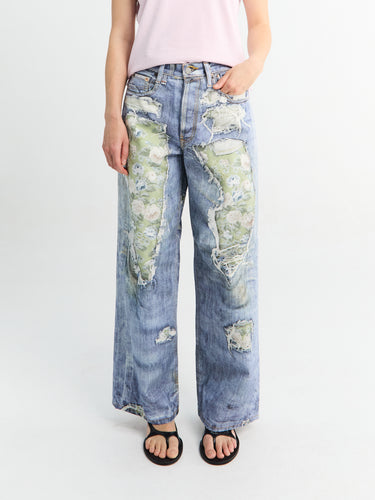 Acne Studios - Trompe-l’œil Jeans 1981 in Blue and Green
