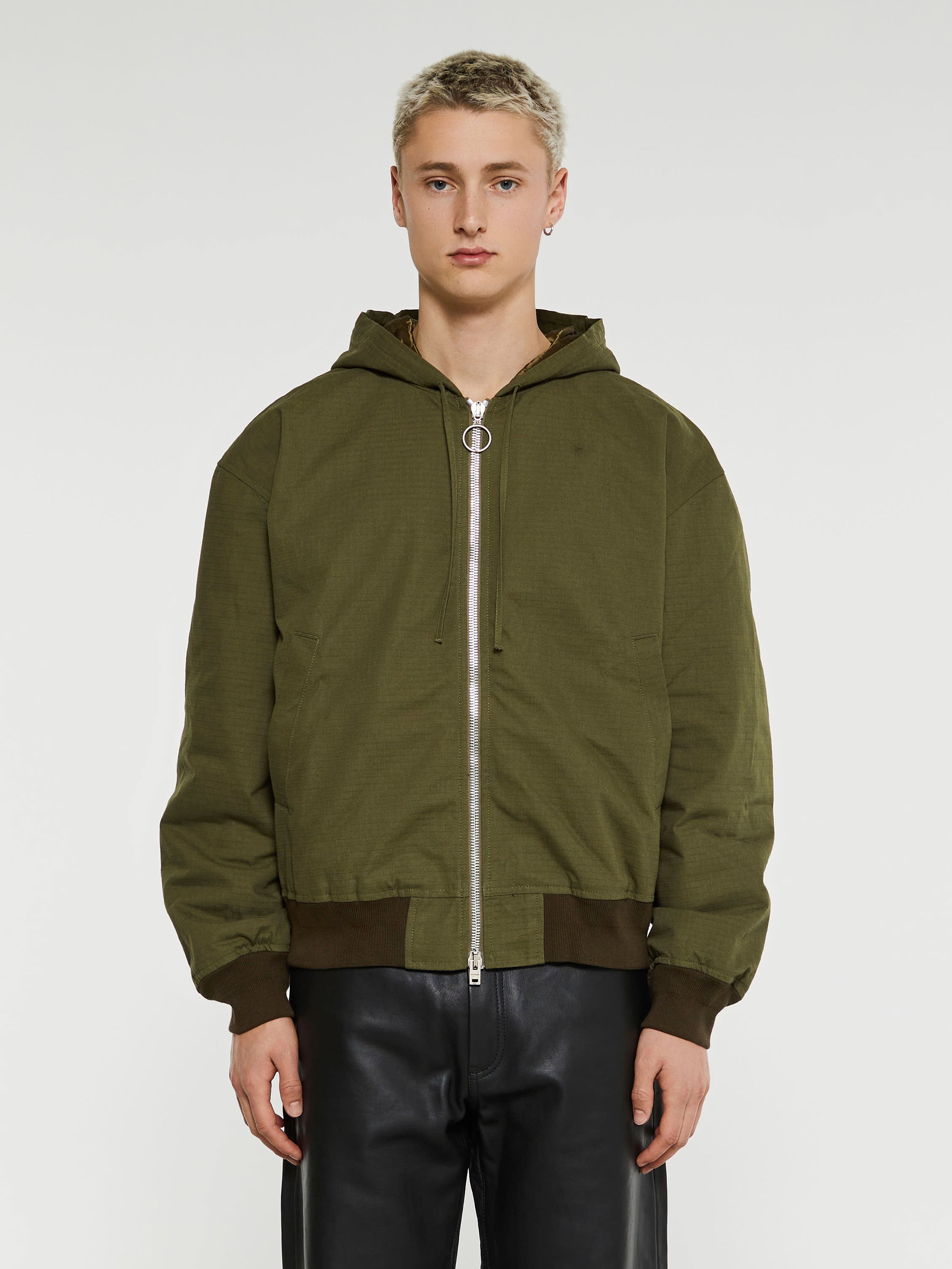 Acne Studios - Ripstop Padded Jacket in Olive Green