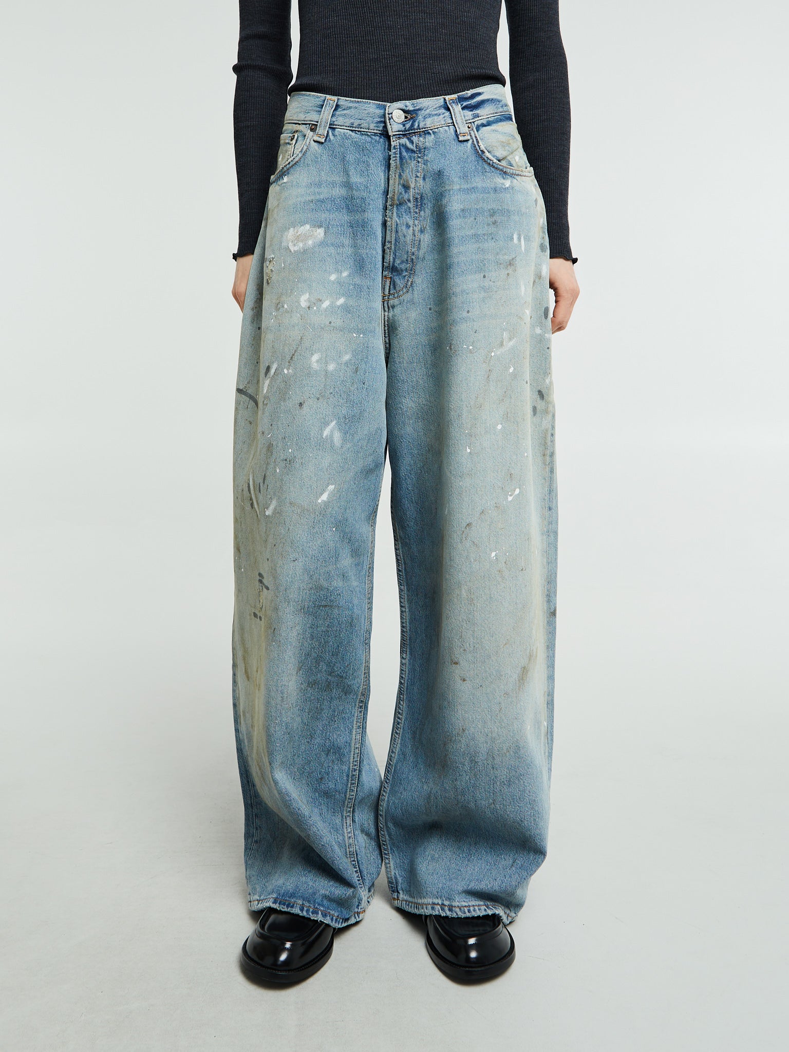 2023F Super Baggy Fit Jeans in Light Blue – Stoy