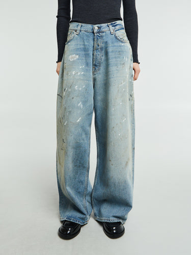 Acne Studios - 2023F Super Baggy Fit Jeans in Light Blue