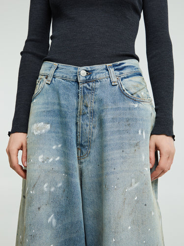 Acne Studios - 2023F Super Baggy Fit Jeans in Light Blue