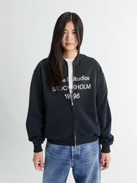 Acne Studios - Logo Zip Sweatshirt in Black