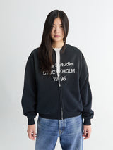 Acne Studios - Logo Zip Sweatshirt in Black