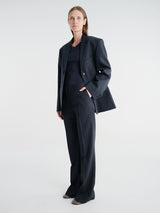 Acne Studios - Rw-Wn-Trou000104 in Black/Teal Blue