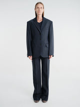 Acne Studios - Rw-Wn-Trou000104 in Black/Teal Blue