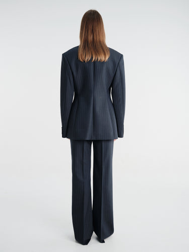 Acne Studios - Rw-Wn-Trou000104 in Black/Teal Blue