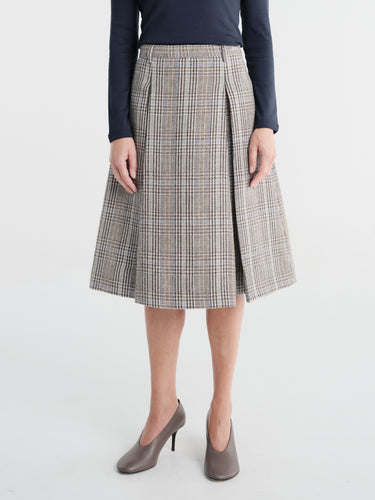 Acne Studios - Rw-Wn-Skir000043 in Brown/Blue Multi