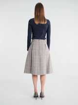 Acne Studios - Rw-Wn-Skir000043 in Brown/Blue Multi