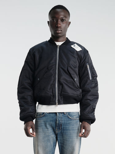 Acne Studios - Orby Bomber Nylon Twill in Evening Blue
