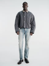 Acne Studios - Opado Double Cotton Satin Jacket in Carbon Grey