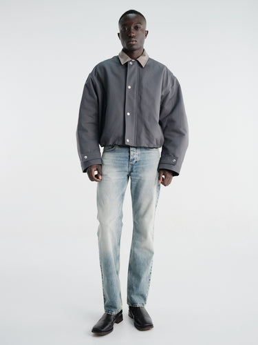 Acne Studios - Opado Double Cotton Satin Jacket in Carbon Grey