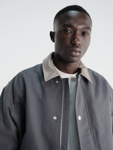 Acne Studios - Opado Double Cotton Satin Jacket in Carbon Grey