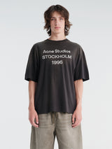 Acne Studios - Relaxed Fit Logo T-Shirt in Faded Black