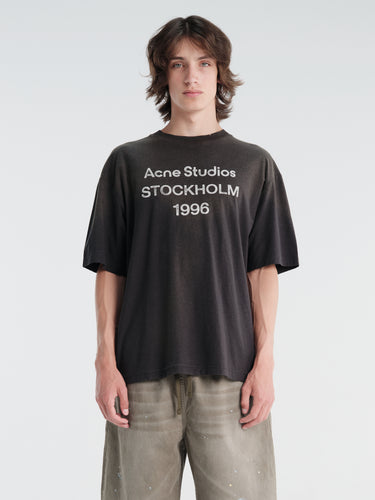 Acne Studios - Relaxed Fit Logo T-Shirt in Faded Black