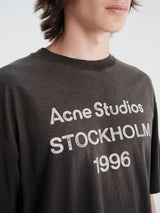 Acne Studios - Relaxed Fit Logo T-Shirt in Faded Black