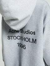 Acne Studios - Logo Hooded Sweater in Pale Grey Melange