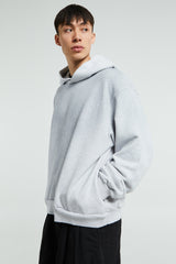 Acne Studios - Logo Hooded Sweater in Pale Grey Melange