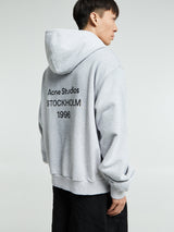 Acne Studios - Logo Hooded Sweater in Pale Grey Melange
