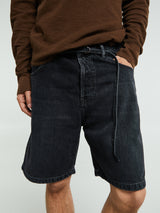 Acne Studios - Loose Fit Denim Shorts in Black