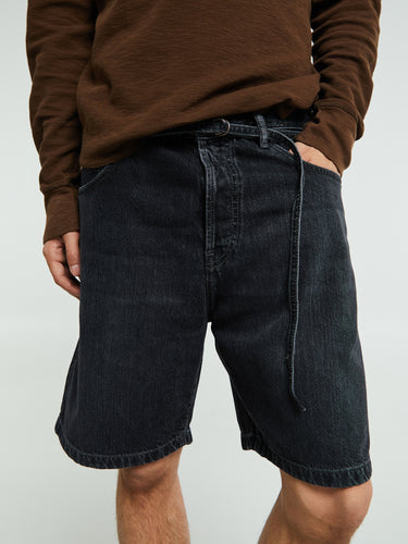 Acne Studios - Loose Fit Denim Shorts in Black