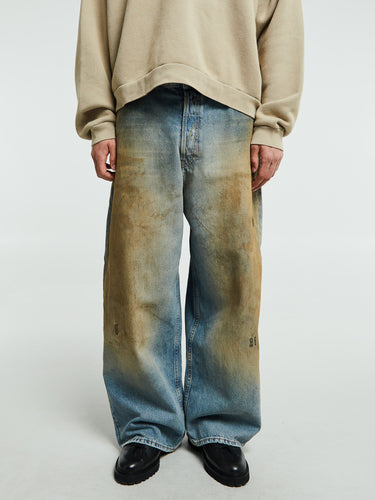Acne Studios - 2023M Super Baggy Fit Jeans in Penicillin