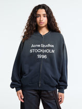 Acne Studios - Zip Sweater Logo in Black