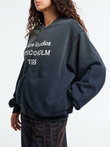 Acne Studios - Zip Sweater Logo in Black