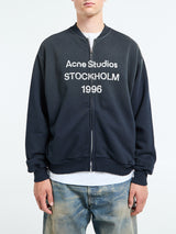 Acne Studios - Zip Sweater Logo in Black