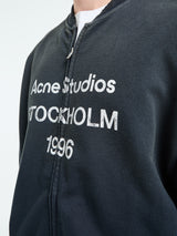 Acne Studios - Zip Sweater Logo in Black