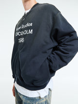 Acne Studios - Zip Sweater Logo in Black