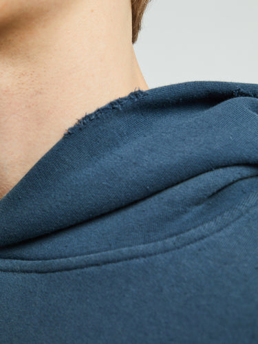 Acne Studios - Logo Hooded Sweater in Deep Blue